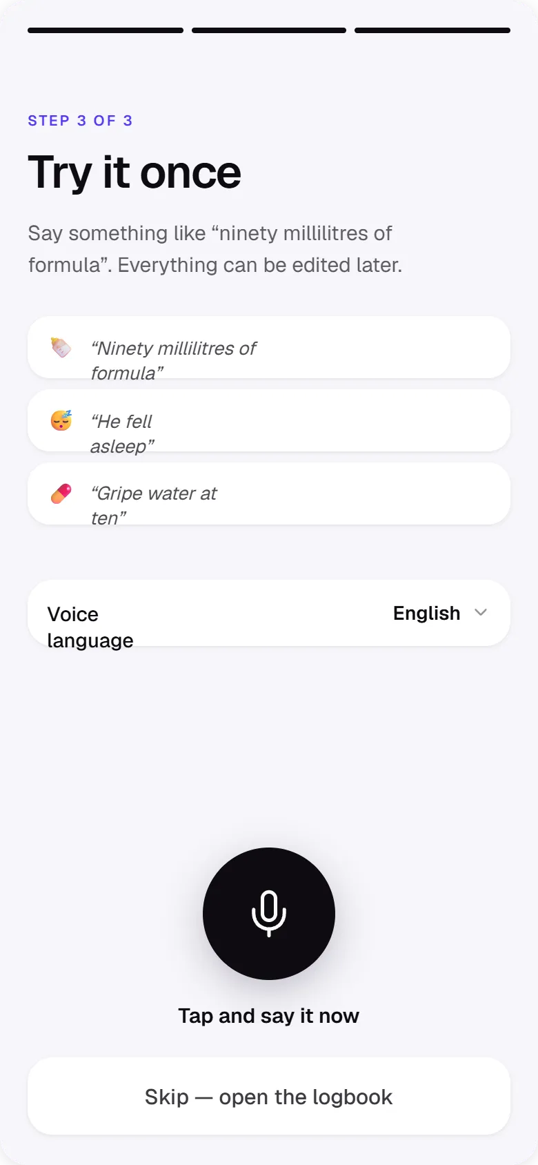Adding a child during onboarding